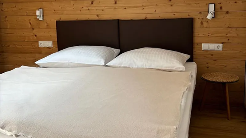 Schlafbereich in der Ferienwohnung Zimmerl